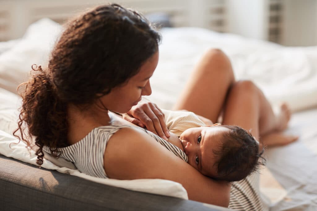 Mother and newborn